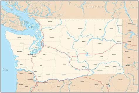 Map Of The Pacific Northwest World Map