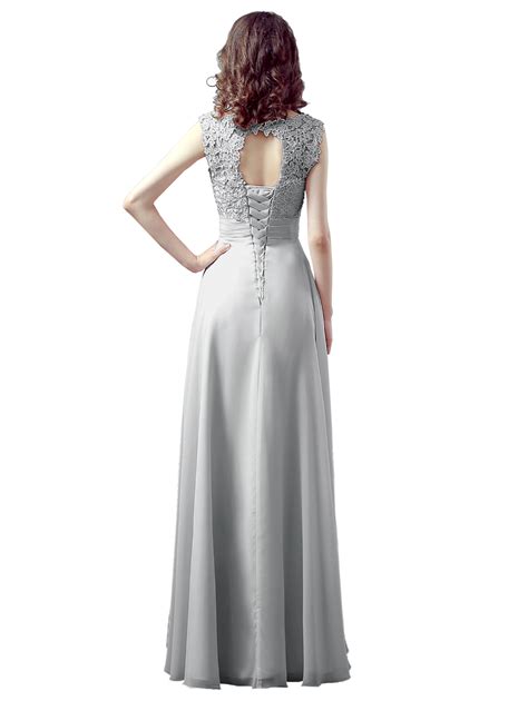 Women S Lace Long Formal Wedding Evening Ball Gown Party Prom Bridesmaid Dresses Ebay