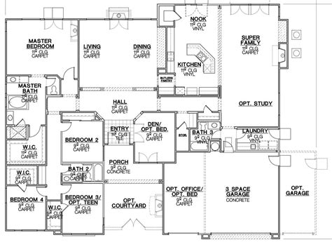 newest house plan 54 one story house plans with bedrooms on same side