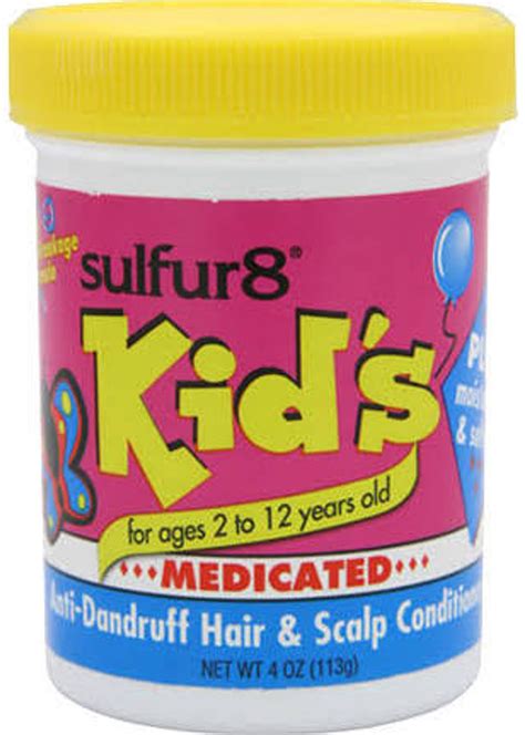 Sulfur8 Kids Anti Dandruff Hair And Scalp Conditioner 4oz Top Hair Wigs