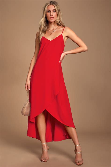 Cute Red Dress Red Maxi Dress Vacation Dress Summer Dress Lulus