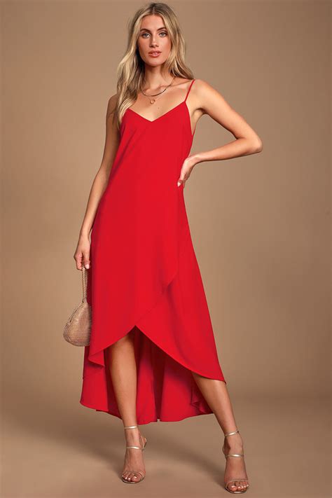 Cute Red Dress Red Maxi Dress Vacation Dress Summer