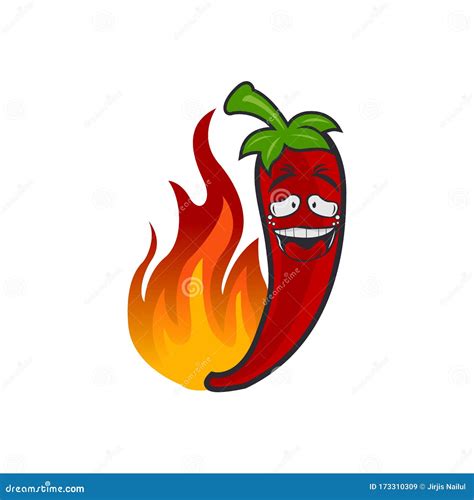 Spicy Chili Pepper Vector Clip Art Illustration Cartoon With Simple Gradients All In A Single