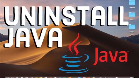 How To Uninstall Java On Mac Removing Java From Macos Youtube