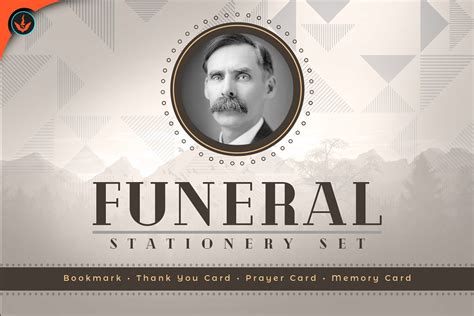 Art Deco Funeral Powerpoint Template Creative Powerpoint Templates