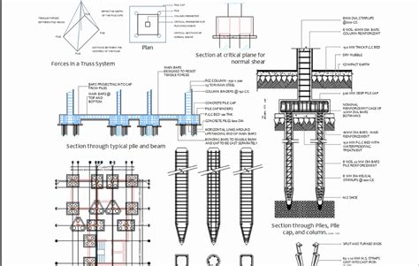 Bored Piles Method Construction Details Cad Template Dwg Cad Templates