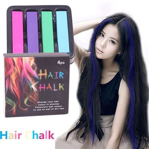 Akak Store 4 Colorsset Non Toxic Hair Chalks Dye Soft Pastels Salon