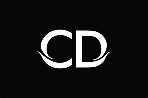Cd Monogram Logo Design By Vectorseller Thehungryjpeg