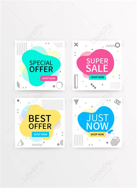 Template Template Promosi Blok Multi Warna Untuk Diunduh Gratis Lovepik