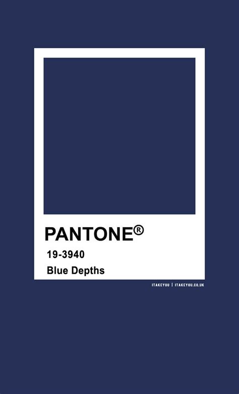 Pantone Color Pantone Blue Depths I Take You Wedding Readings