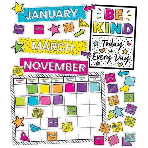 Carson Dellosa Carson Dellosa Education Kind Vibes Calendar Bulletin