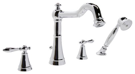 Modern waterfall bathtub faucet bath mixer tap with hand sprayer roman. Spa World Ahri Series 2-Handle Deck-Mounted Roman Tub ...