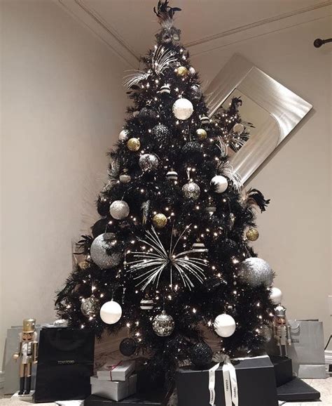 20 Black Christmas Tree Decorating Ideas Kiddonames
