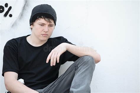 Sad Depressed Lonely Teen Boy Stock Photo Image Of Expression
