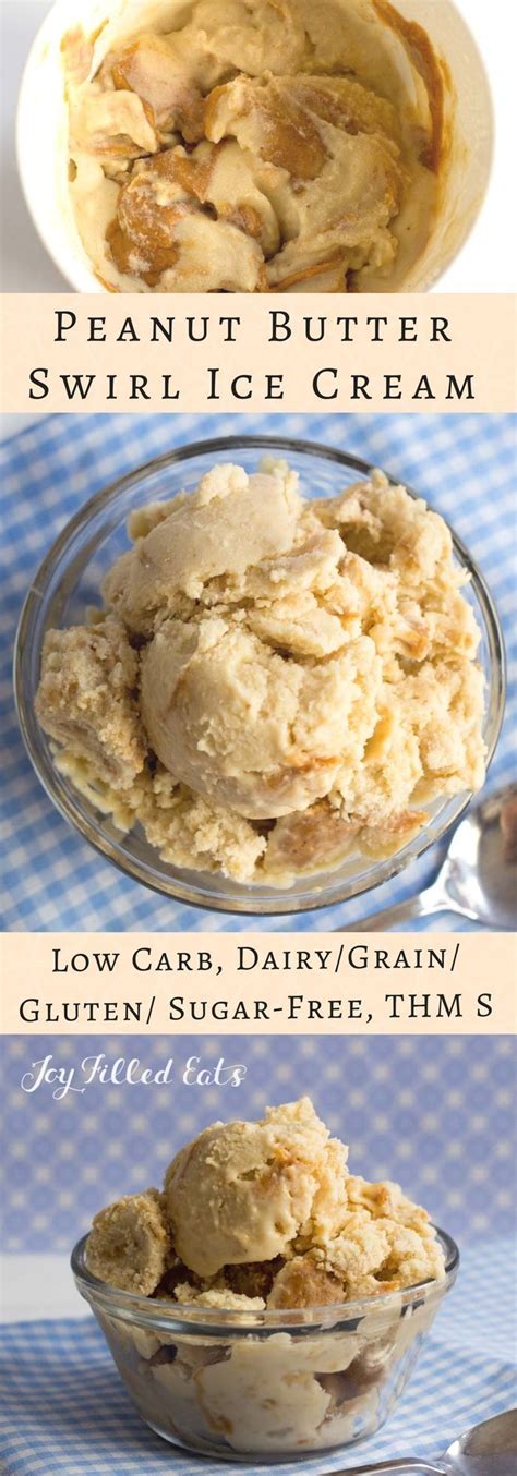 Reducing carbs and replacing them with healthy fats can cause your body to enter a metabolic state known as ketosis. Peanut Butter Swirl Ice Cream - Dairy Free, Low Carb, THM ...