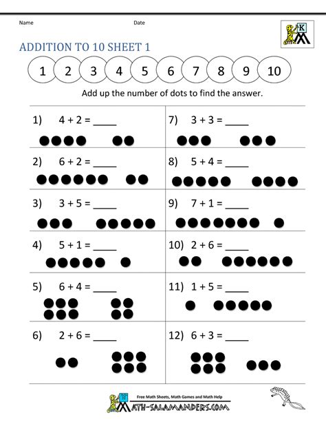 Free Kindergarten Math Printable Worksheets Worksheet24