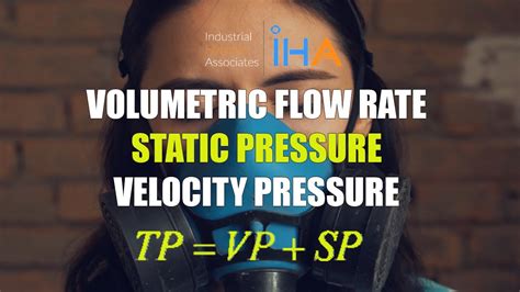 Ventilation Equations Volumetric Flow Rate Static Pressure Velocity Pressure Youtube