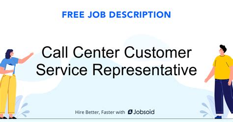 Write a customer service resume that gets jobs. Call Center Customer Service Representative Job ...