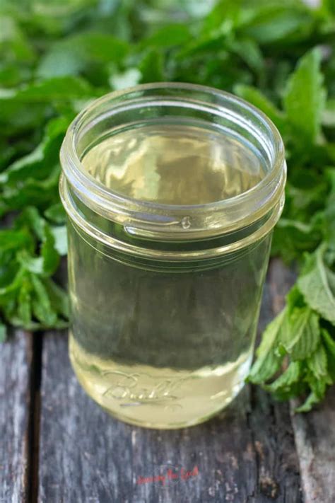 Mint Simple Syrup Is Made With Fresh Mint Leaves And Simple Sugar Syrup