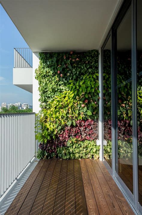 Vertical Garden Wall In Balcony Homemydesign