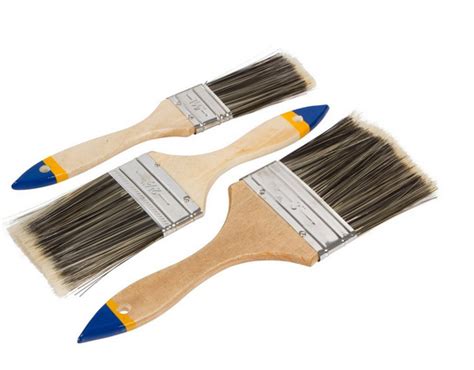 Wholeness Home Set Of 3 Heavy Duty House Paint Brushes 3 Sizes 15