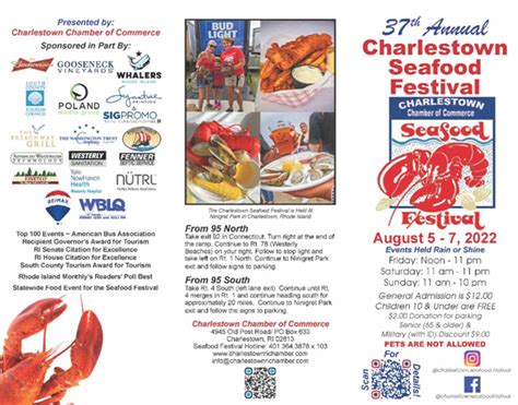 Progressive Charlestown Seafood Festival Aug 5 7