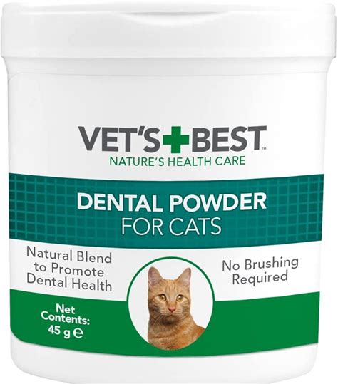 Vets Best Natural Dental Powder For Cats 45g Approved Food