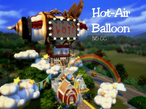 Hot Air Balloon House By Virtualfairytales From Tsr • Sims 4 Downloads