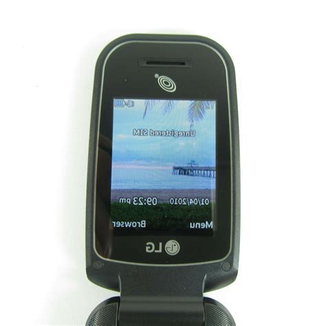 Lg 442bg Black Basic Flip Phone