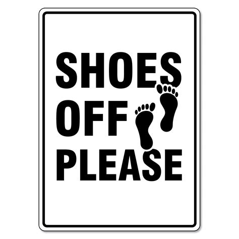 Shoes Off Please Sign The Signmaker