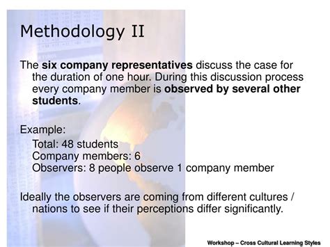 Ppt Cross Cultural Learning Styles Workshop Powerpoint Presentation