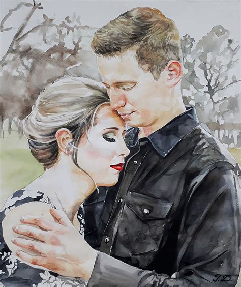 Watercolor Couple Paintings Paint Your Life