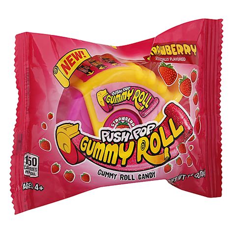 Push Pop Strawberry Gummy Roll 14 Oz Shop Pruetts Food