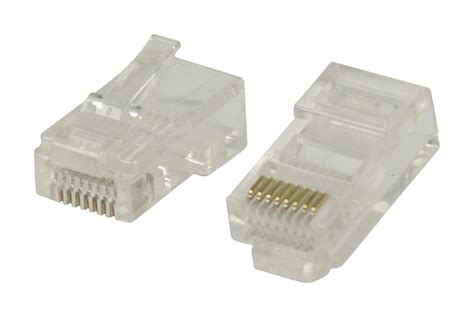 Conectores Rj45 De Uso Fácil Para Cables Utp Cat5 Trenzados 10 Uds