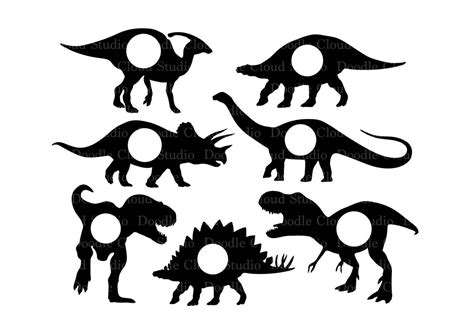 Dinosaur SVG Dinosaurs Monogram Prehistoric Dinosaur Svg files By