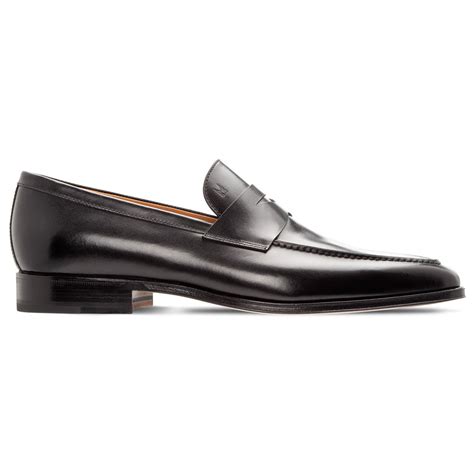 Moreschi Slip On Penny Loafers Black