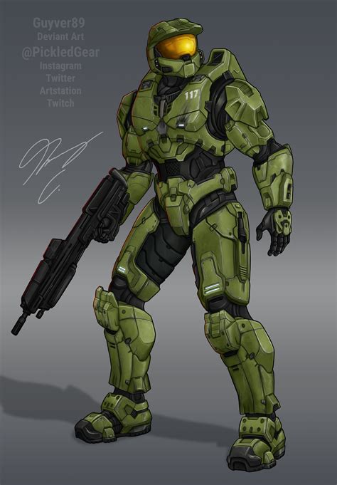 My Study Of Gen3 Mjolnir Master Chief Has For Halo Infinite Halo