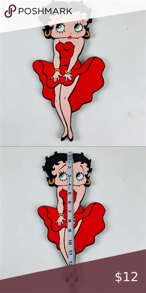 Betty Boop In A Woodenly Wall Plaque Wall Plaques Betty Boop Wooden
