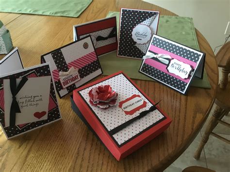 Handmade Box With Matching Birthday Cards Birthday Cards Cards Card Box