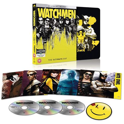 Watchmen The Ultimate Cut 4k Uhd Limited Edition Steelbook Includes Blu Ray