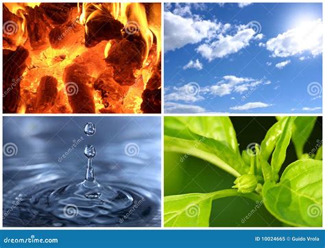 The Four Elements Stock Image Image Of Bright Natural 10024665