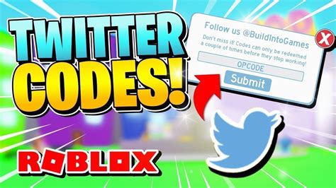 Roblox Twitter Codes Unboxing Simulator All Roblox Codes For Youtuber