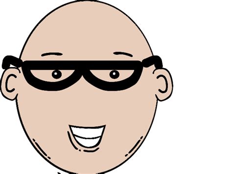 Bald Man Face Cartoon With Mustache Clip Art At Vector Clip