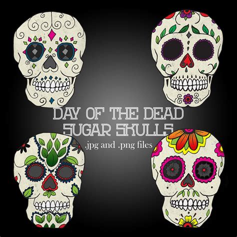 Day Of The Dead Sugar Skulls Illustrations ~ Creative Market