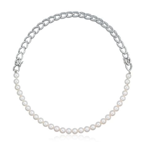 Cultured Pearl And Diamond Necklacebracelets Christies