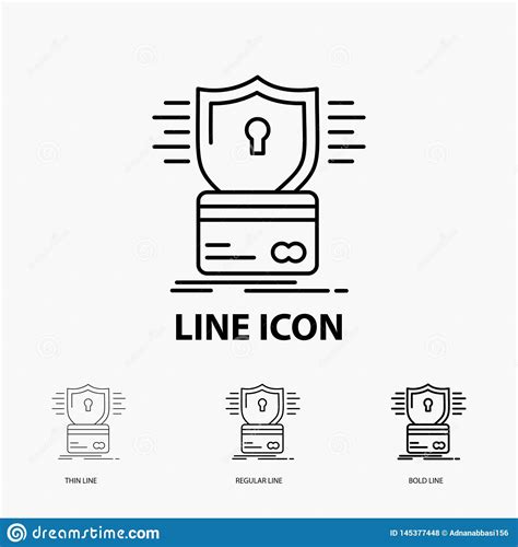 Maybe you would like to learn more about one of these? Security, Credit Card, Card, Hacking, Hack Icon In Thin, Regular And Bold Line Style. Vector ...