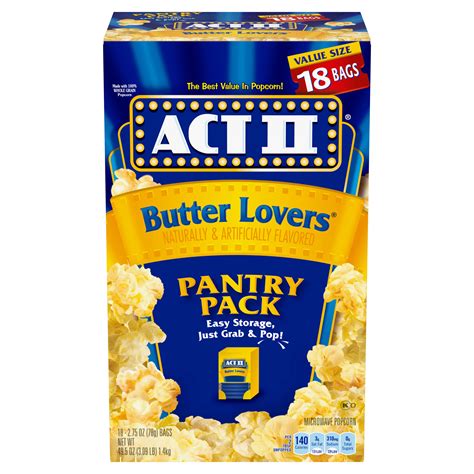 Act Ii Butter Lovers Microwave Popcorn Shop Popcorn At H E B