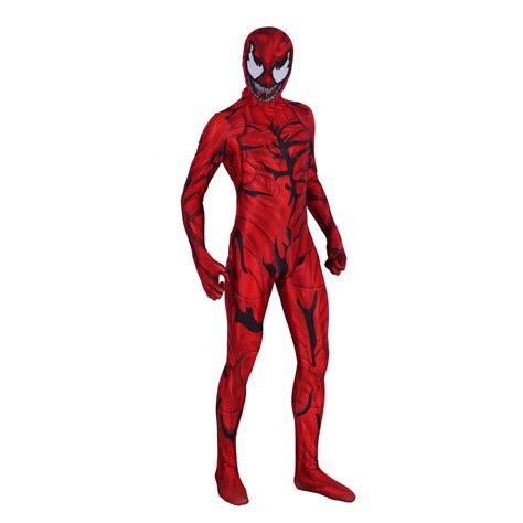 2020 Venom 2 Carnage Jumpsuit Cletus Kasady Cosplay Costume Adult Kids