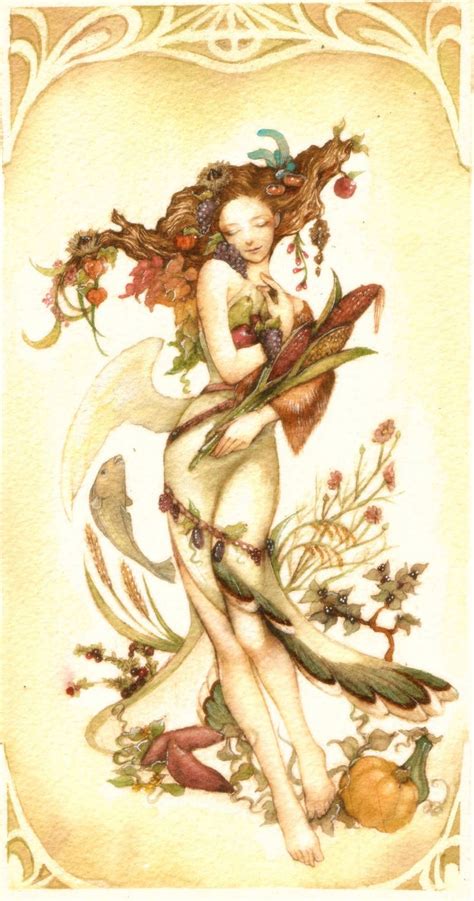 Autumn Goddess Finish By Jurithedreamer New Fantasy Fantasy World