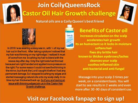 Coilyqueens™ Castor Oil Hair Growth Challenge